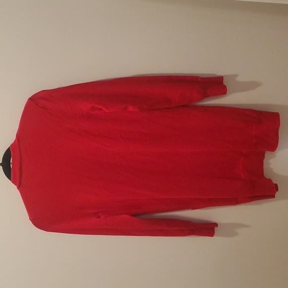 Adorable Long Red Cardigan Size S - Picture 5 of 5